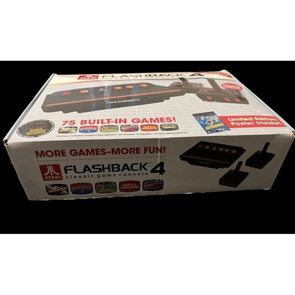 Atari Flashback 4 Classic Game Console Sealed Boxed 2600 Series & 76 Games 🔥 - Picture 6 of 6